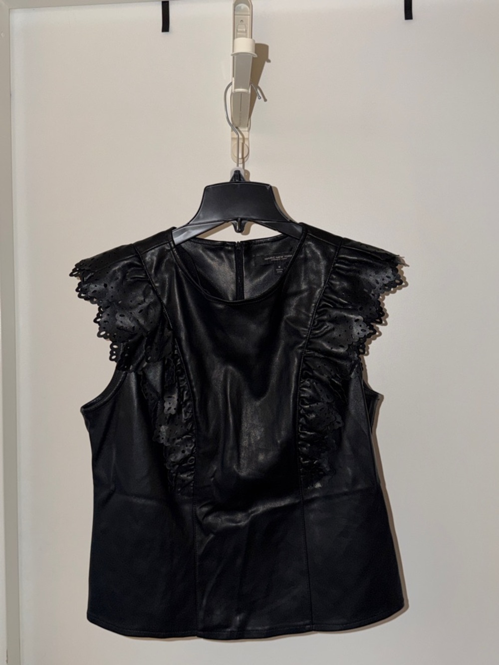 Elegant Black Ruffled Women's Top